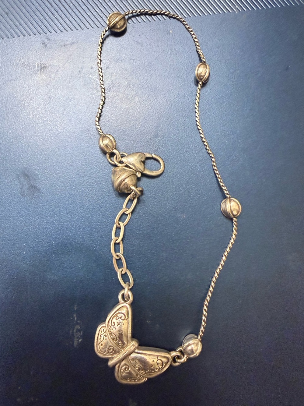 Brighton silver Tone Butterfly Necklace